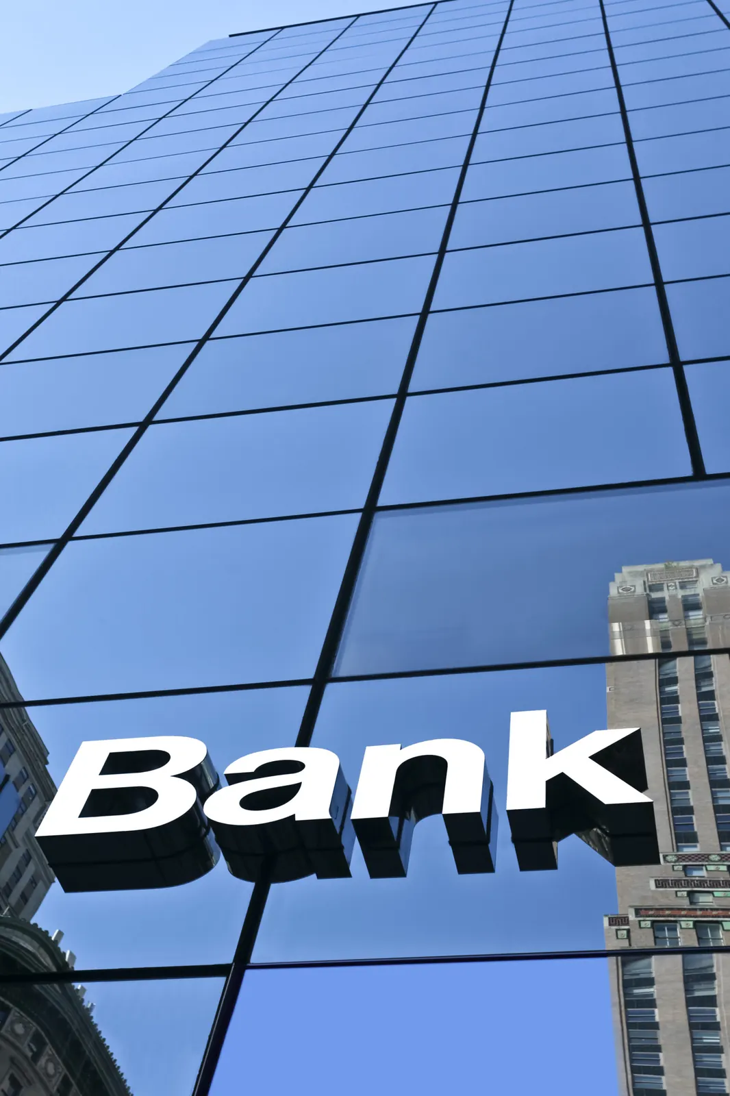 Modern bank interior representing international banking options