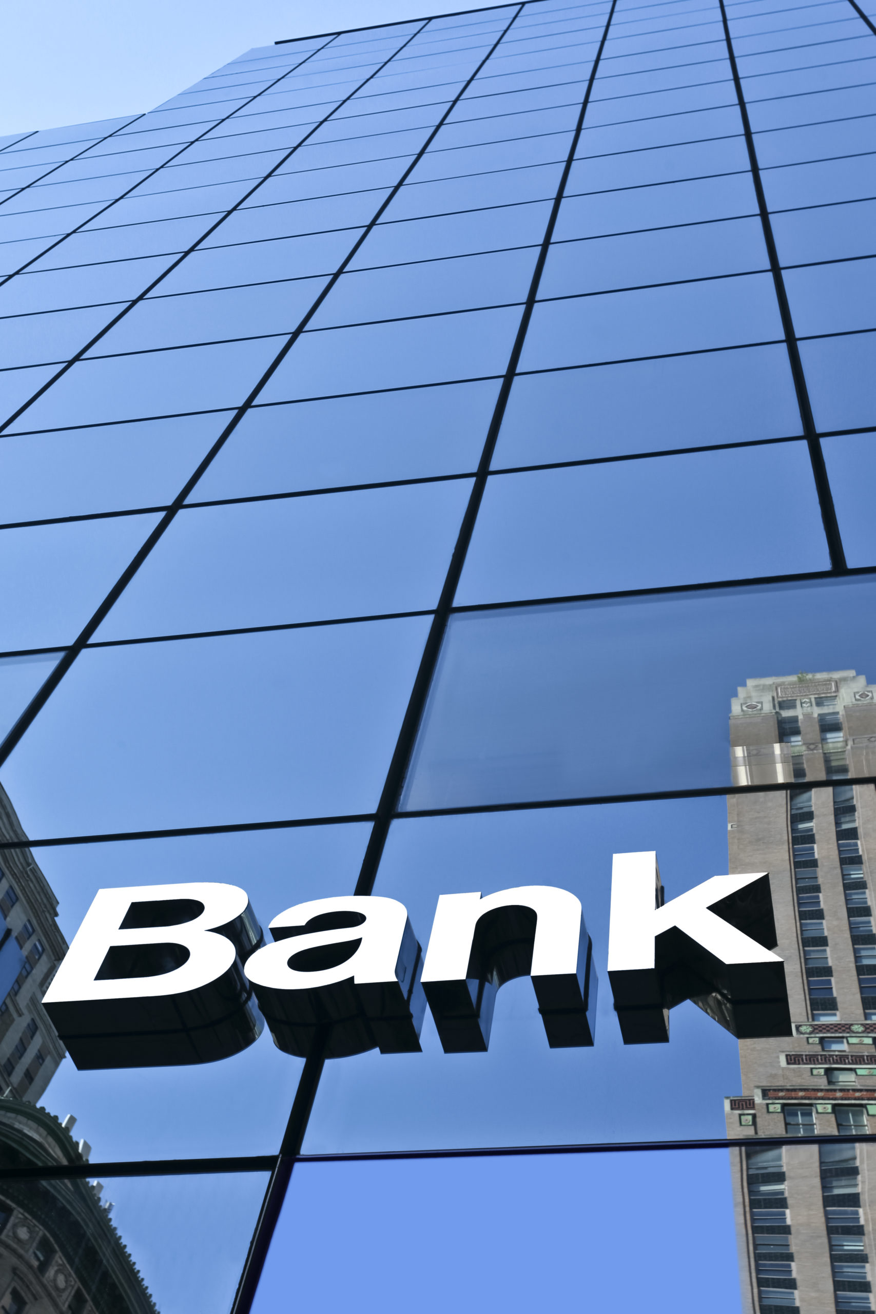 Modern bank interior representing international banking options